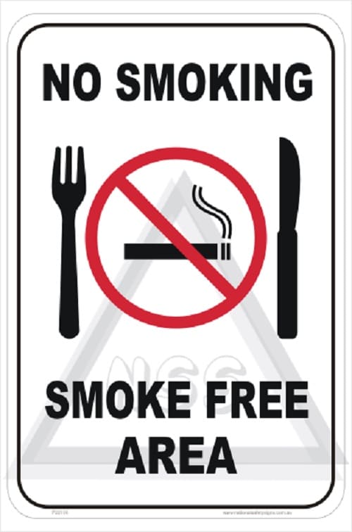 Printable No Smoking Sign Image