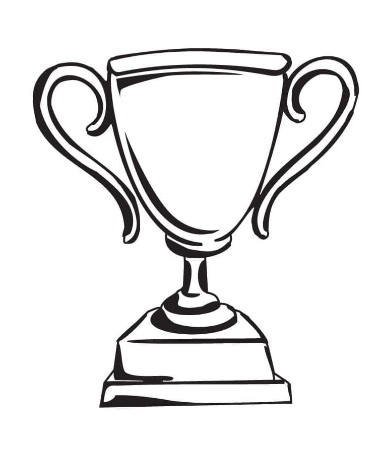Printable Normal Trophy Coloring Page