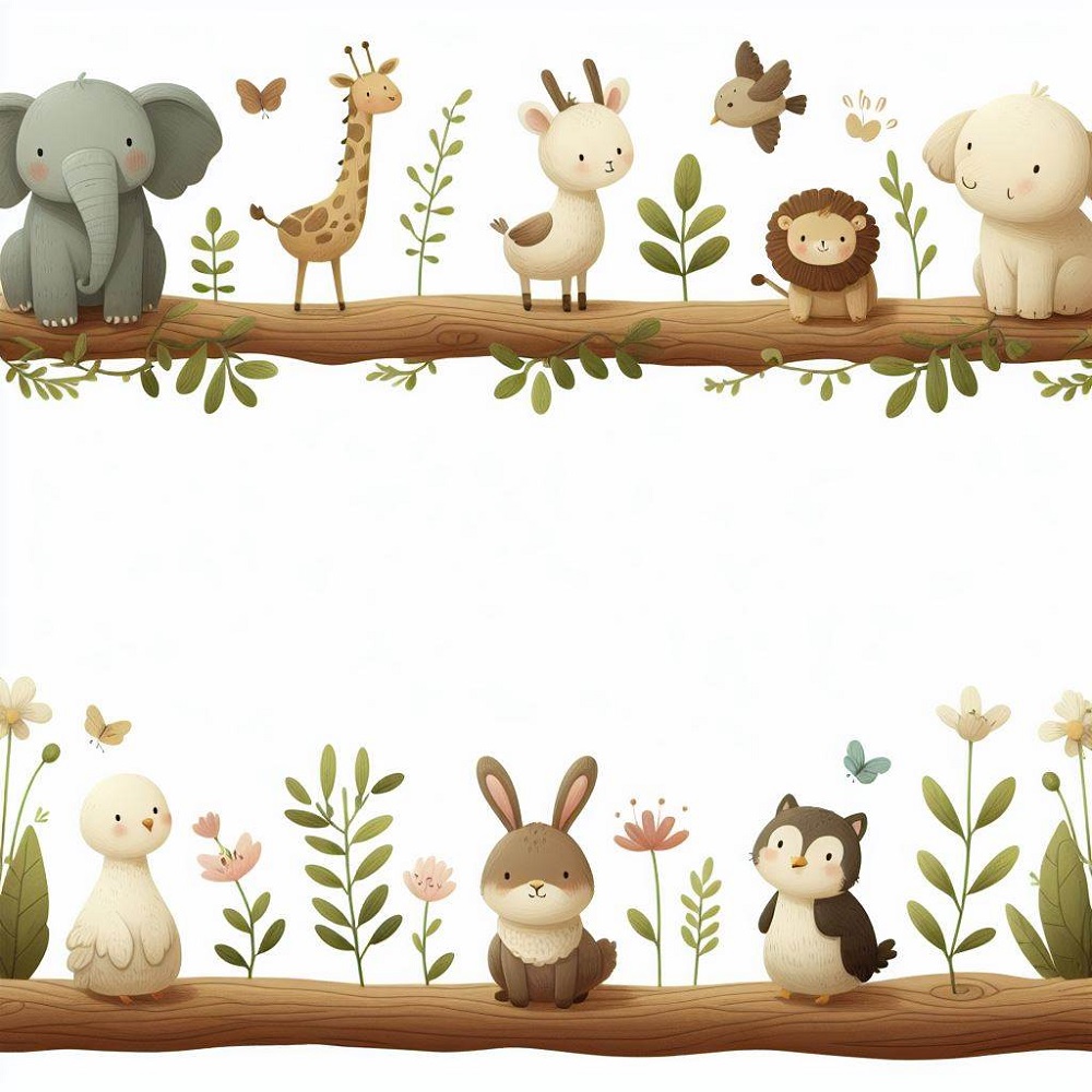 Printable Picture of Animal Border