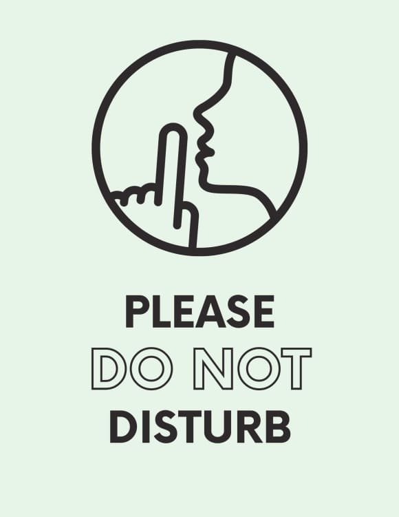 Printable Please Do Not Disturb Sign