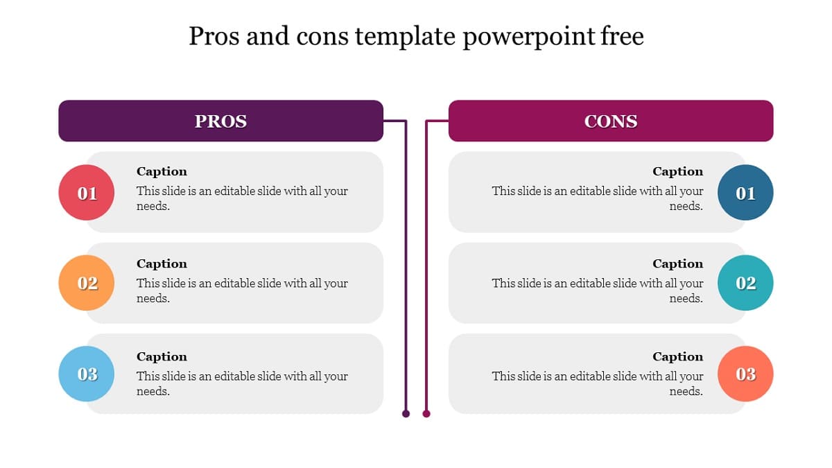 Printable Pros and Cons List Template Photo Download