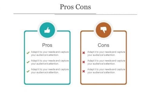 Printable Pros and Cons List Template Photo Free
