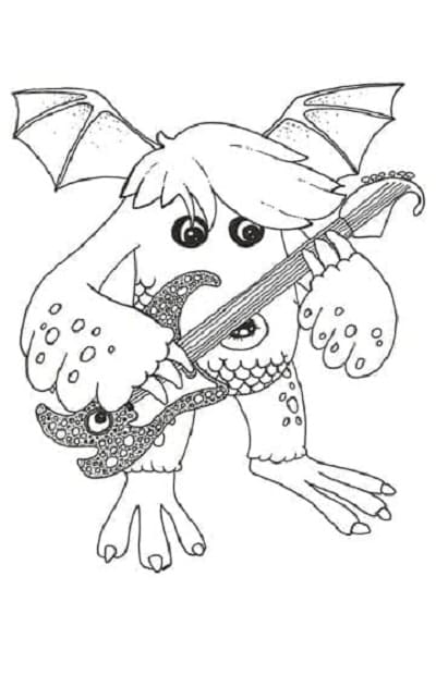 Printable Riff My Singing Monsters Coloring Page
