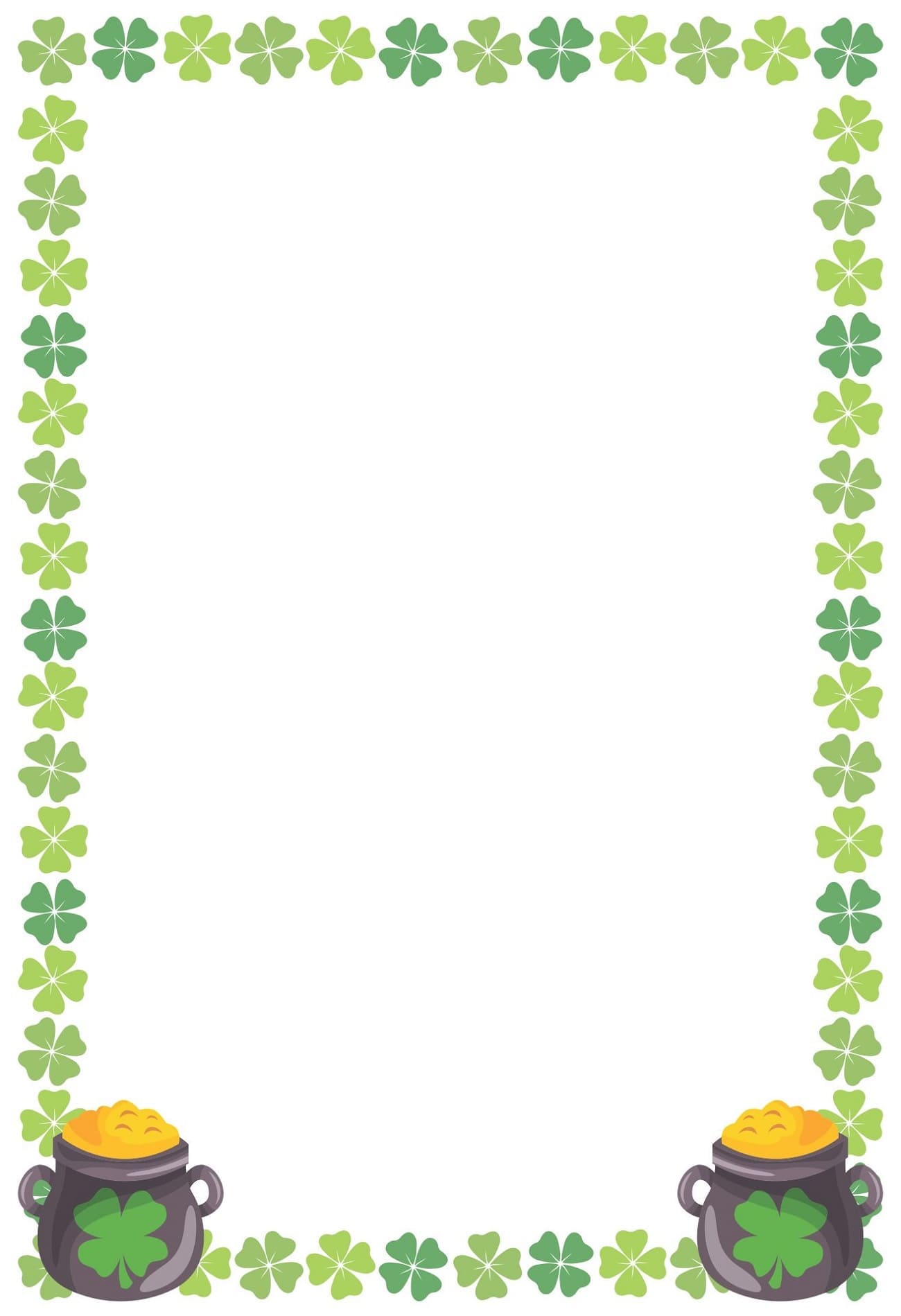 Printable Saint Patrick’s Day Border Image