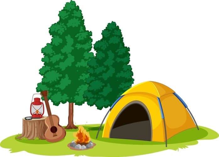 Printable Simple Camping Sign
