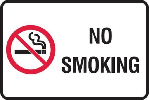Printable Simple No Smoking Sign