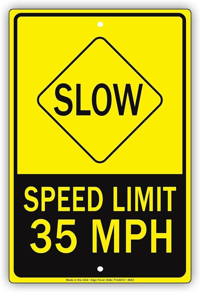 Printable Speed Limit Sign Download