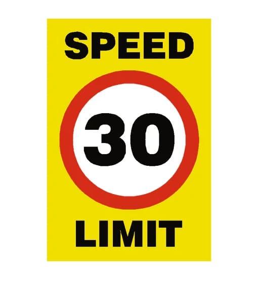 Printable Speed Limit Sign Free Download