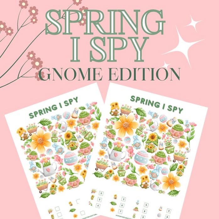 Printable Spring I Spy Basic