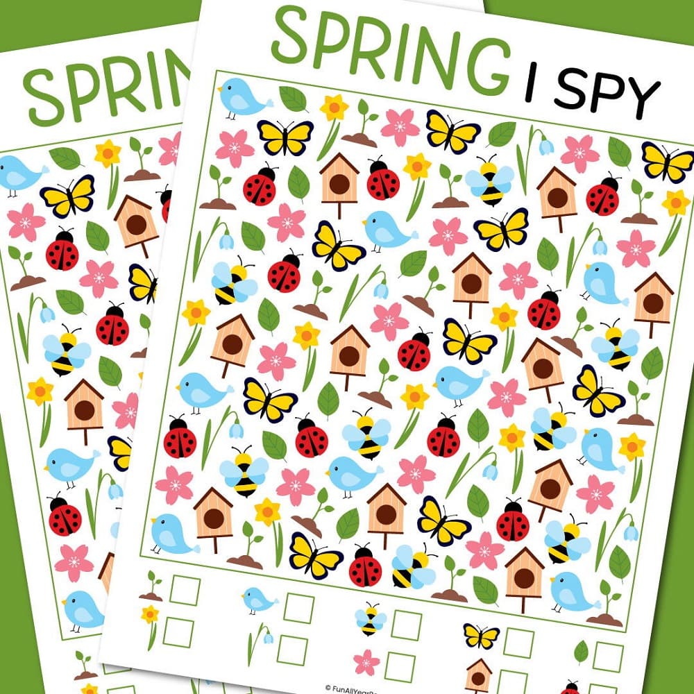 Printable Spring I Spy Picture