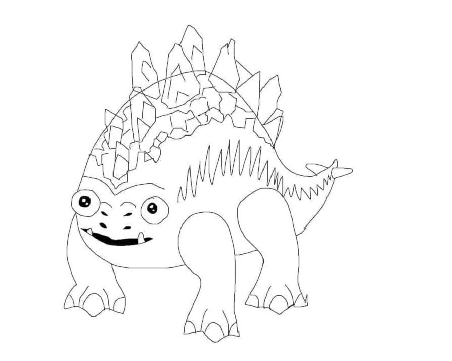 Printable Stogg from My Singing Monsters Coloring Page
