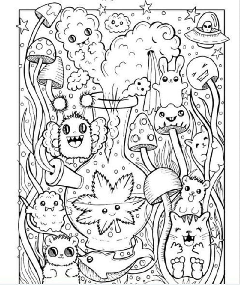 Printable Stoner For Free Coloring Page