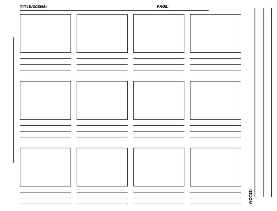Printable Storyboard Paper Basic