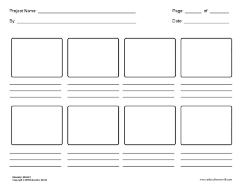 Printable Storyboard Paper Pictutes