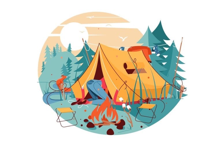 Printable The Camping Sign