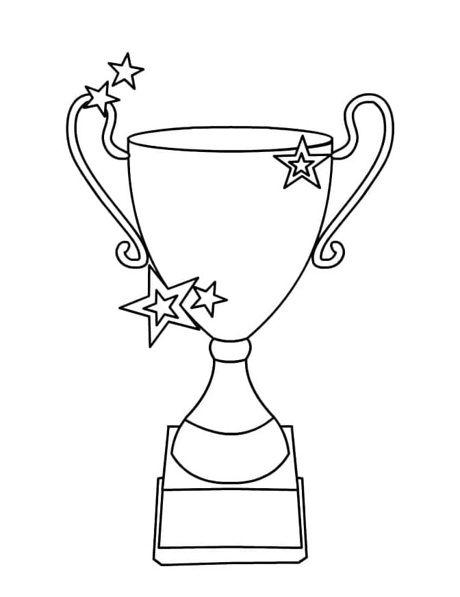 Printable Trophy Free Coloring Page