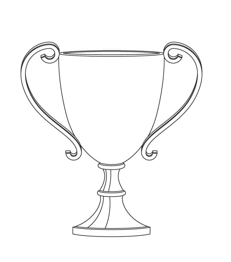 Printable Trophy Free For Kid Coloring Page