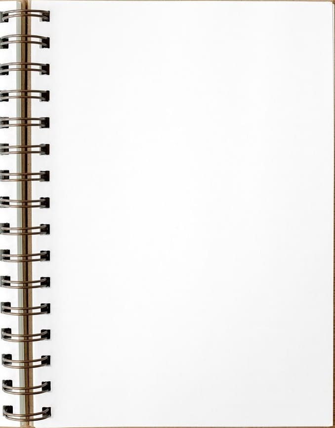 Printable White Notebook Paper