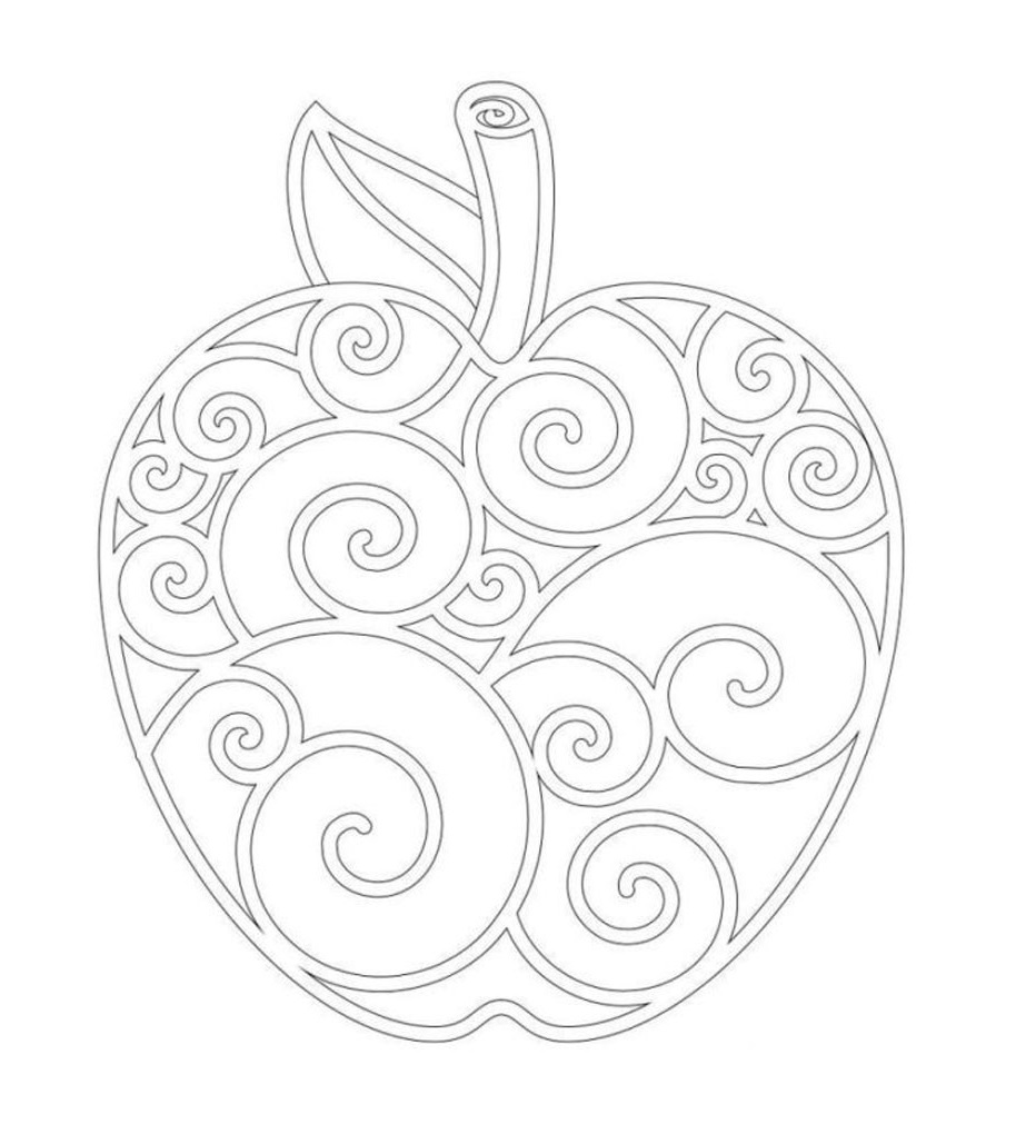 Apple Stencil For Free