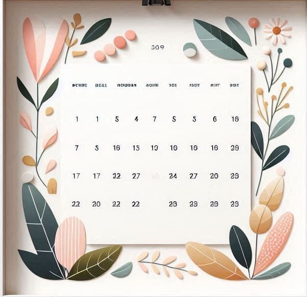 Calendar Template Free Picture