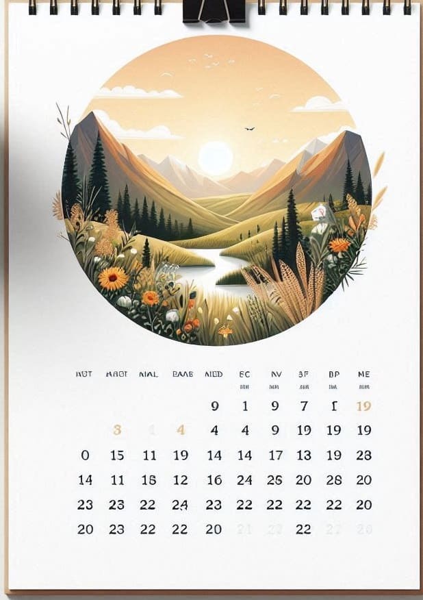 Calendar Template Photo Download