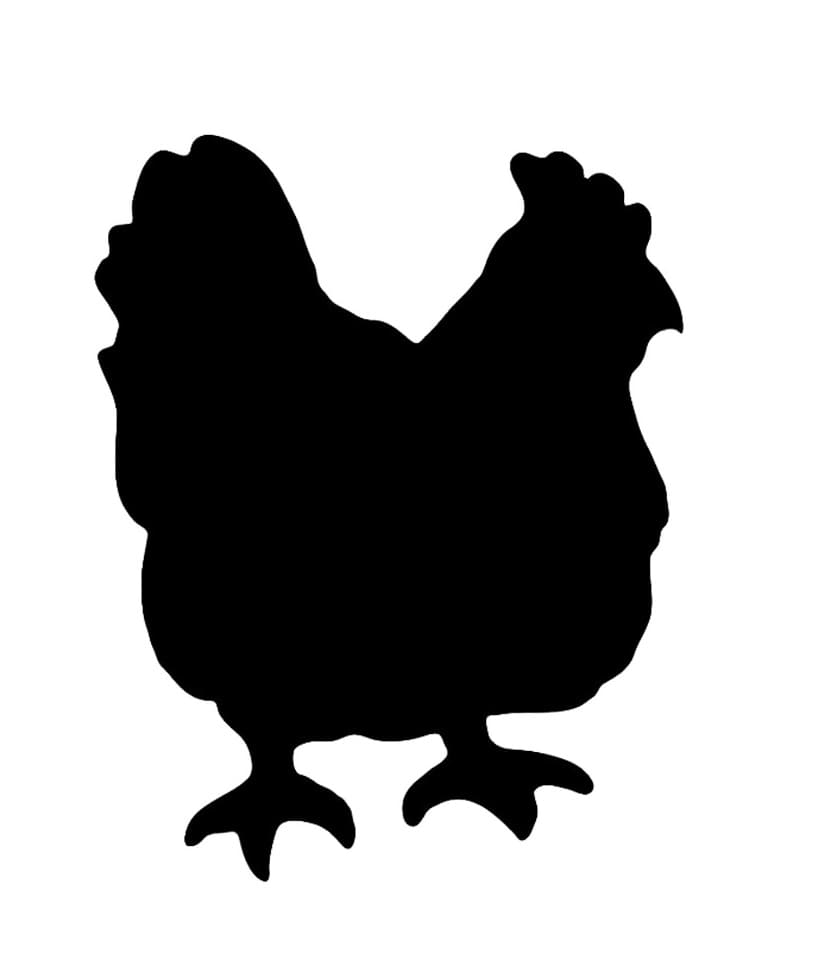 Chicken Stencil Free Image