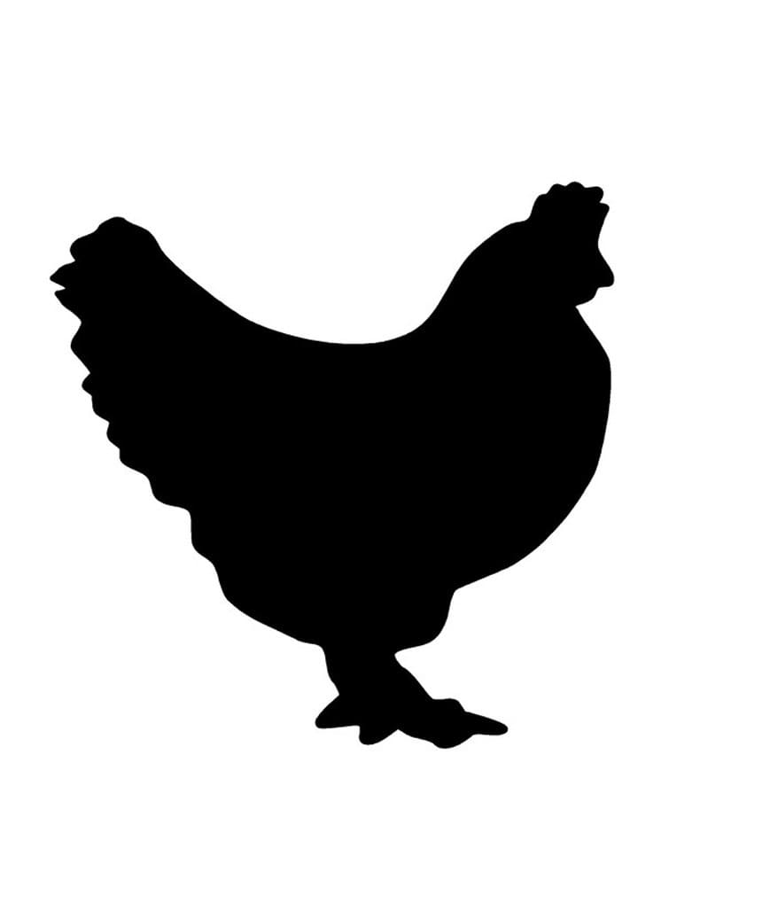 Chicken Stencil Free Images