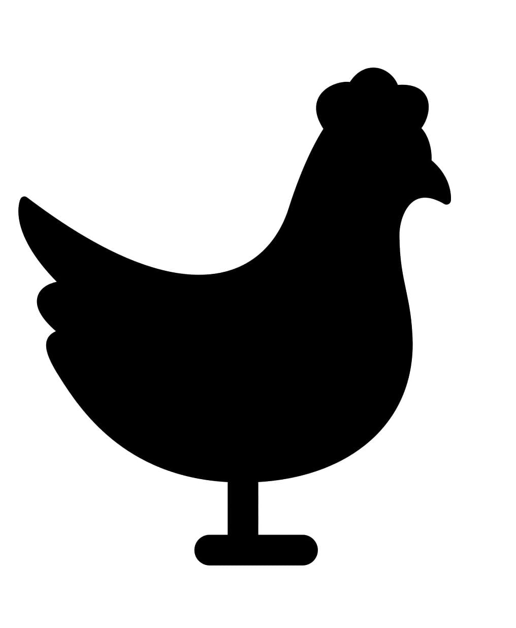 Chicken Stencil Free Picture
