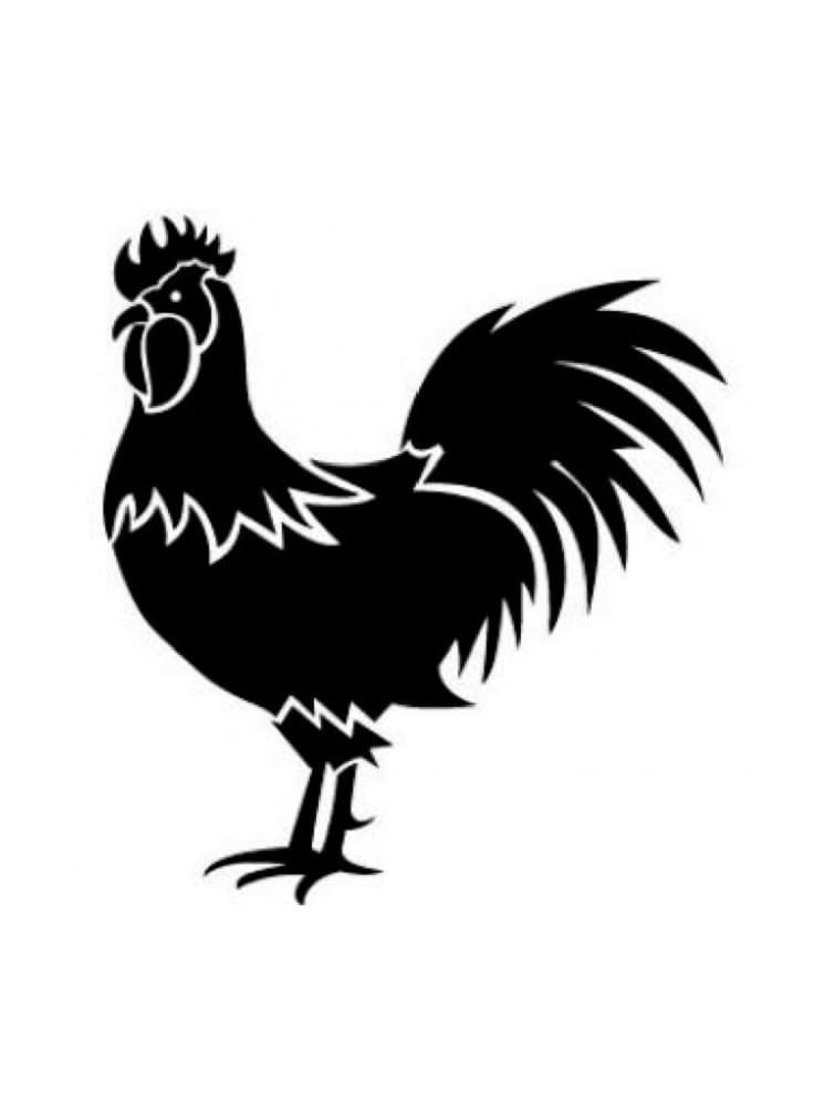 Chicken Stencil Pictures