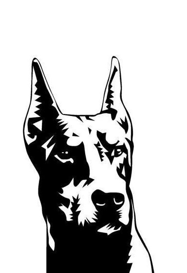 Cool Dog Stencils