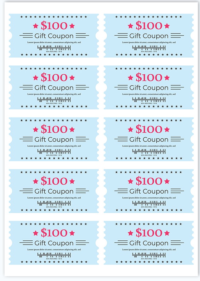 Coupon Template Photo Download Free