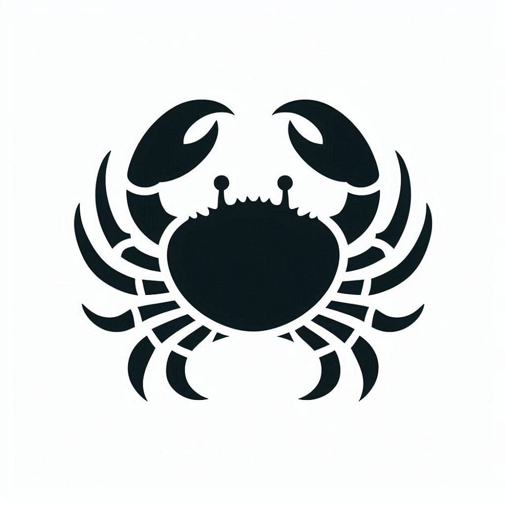 Crab Stencil For Free