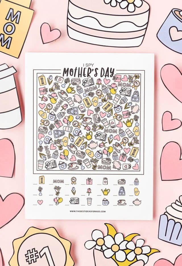Download Printable Mother’s Day I Spy Free