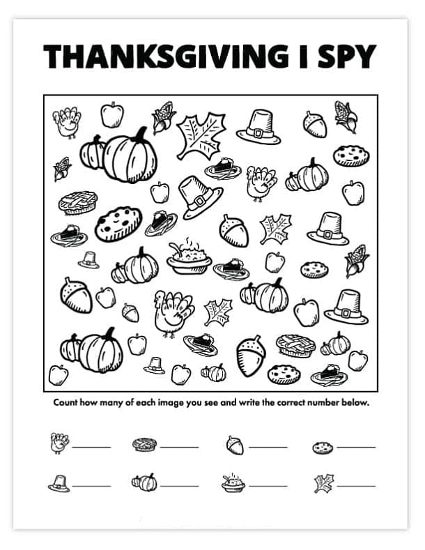 Download Printable Thanksgiving I Spy Images