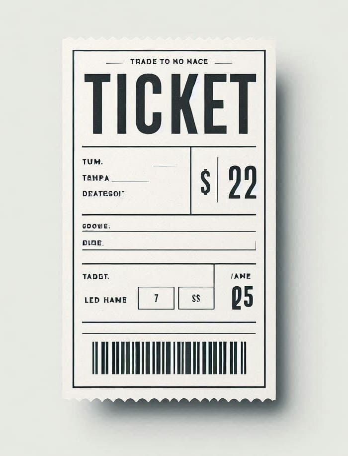 Download Printable Ticket Template