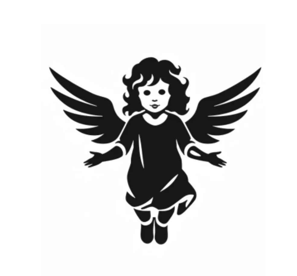 Free Angel Stencil