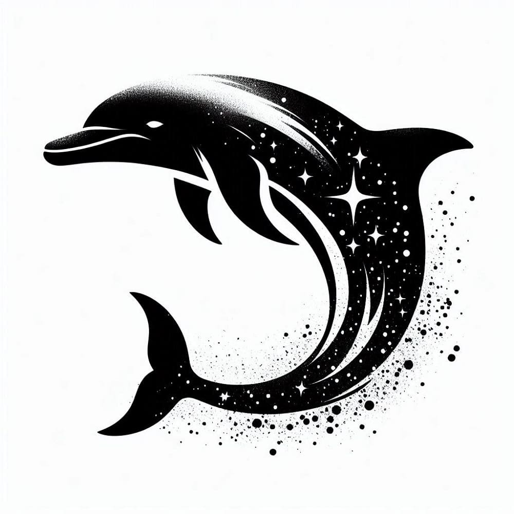 Free Dolphin stencil