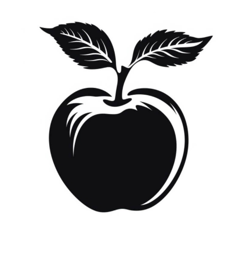 Free Download Stenciled Apple