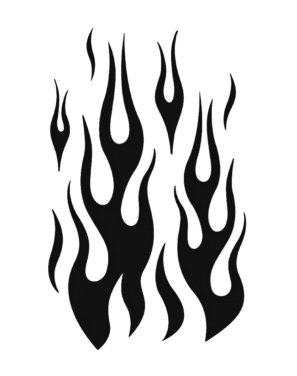 Free Printable Flame Stencil Picture