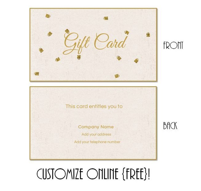 Gift Card Basic Template