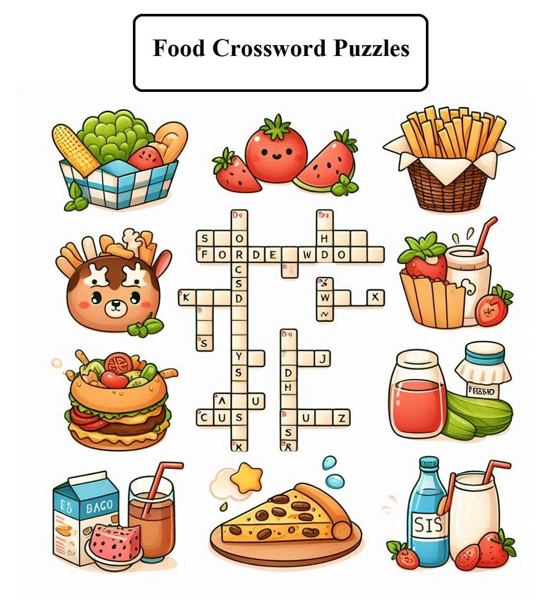 Food Crossword Puzzles