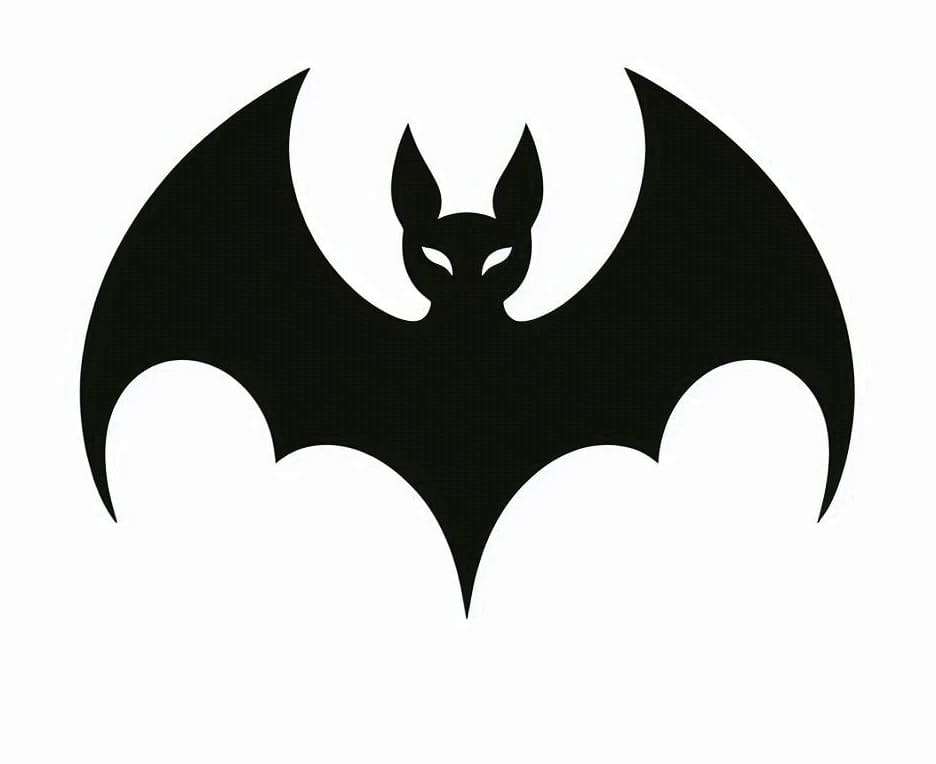 Large Printable Bat Stencil