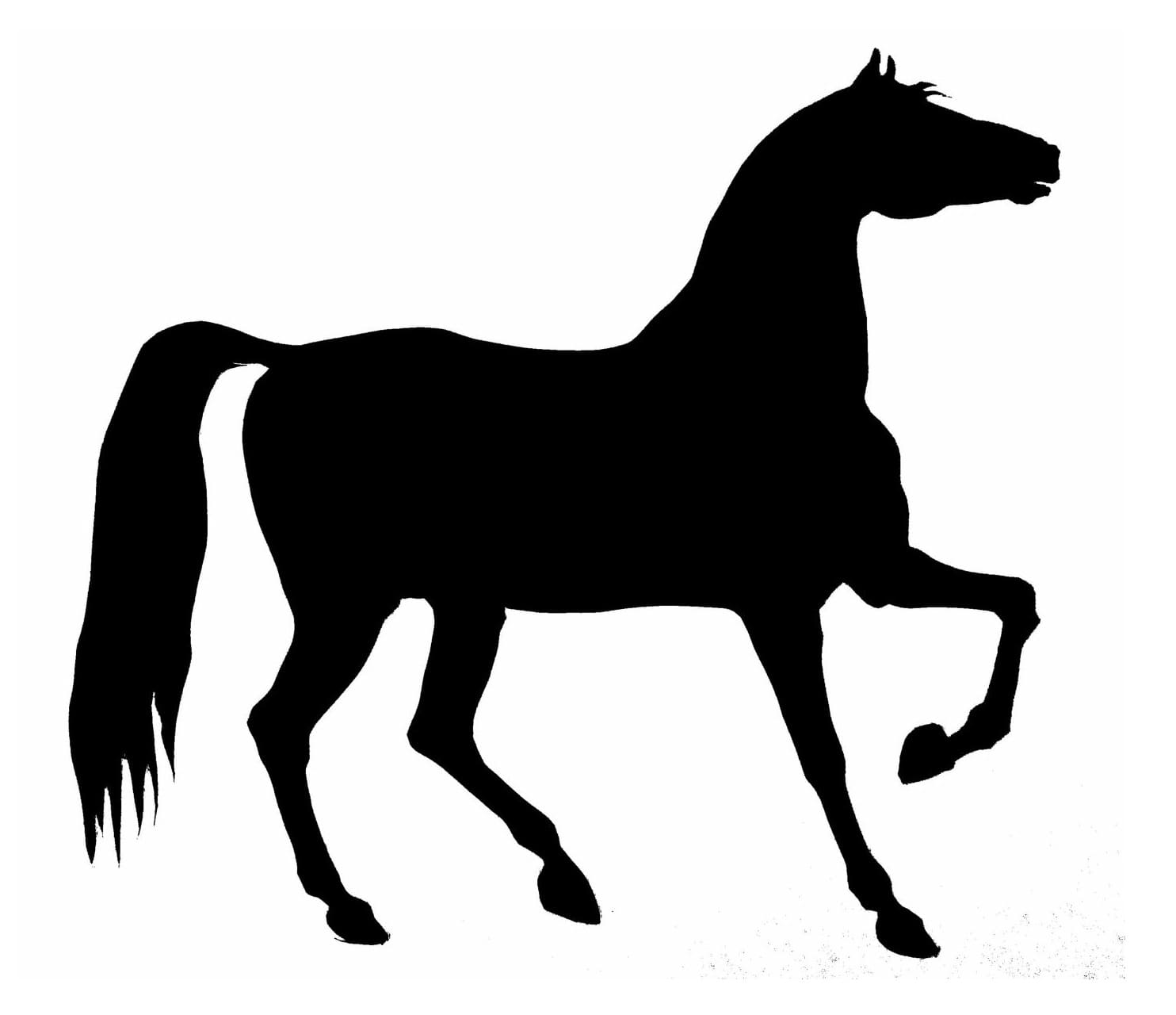 Printable Basic Horse Stencil