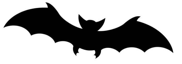 Printable Bat Silhouette Stencil