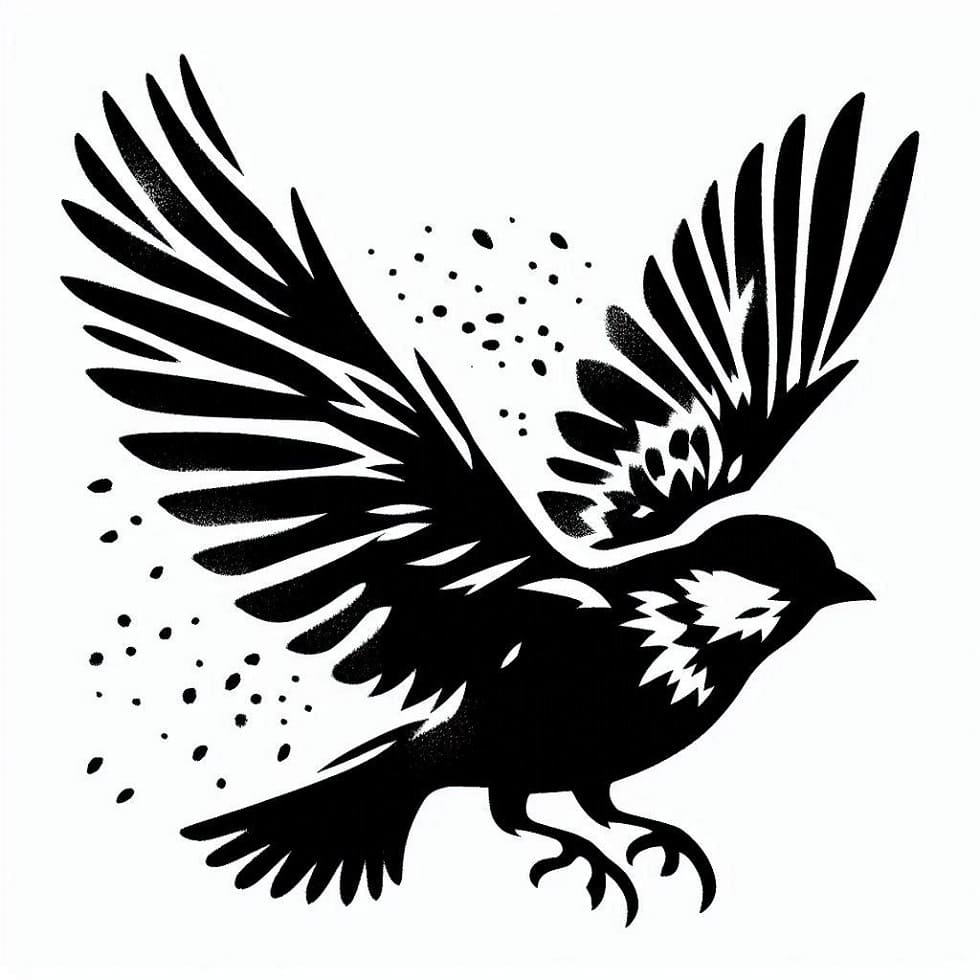 Printable Bird Stencil Download