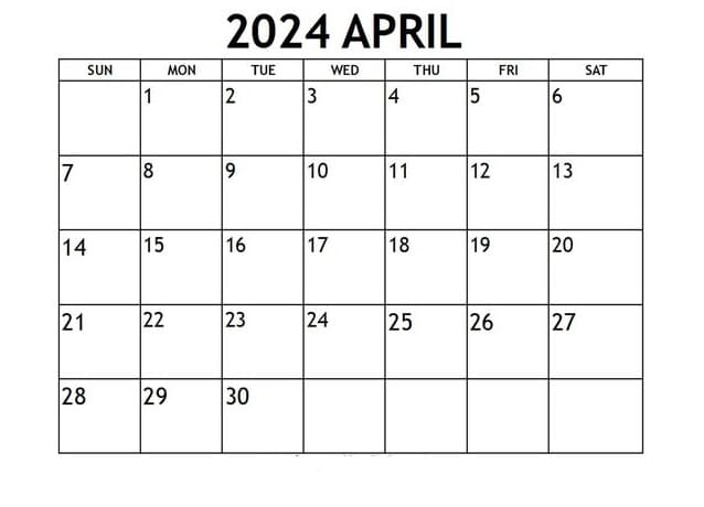 Printable Calendar Template Download