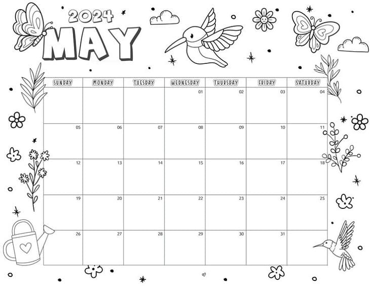 Printable Calendar Template Image
