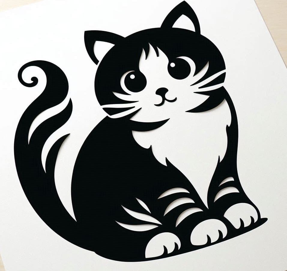 Printable Cat Stencil Download Free For Kids