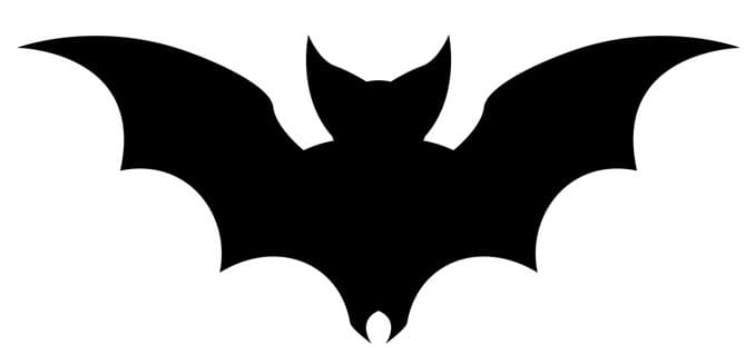 Printable Easy Bat Stencil for Kids