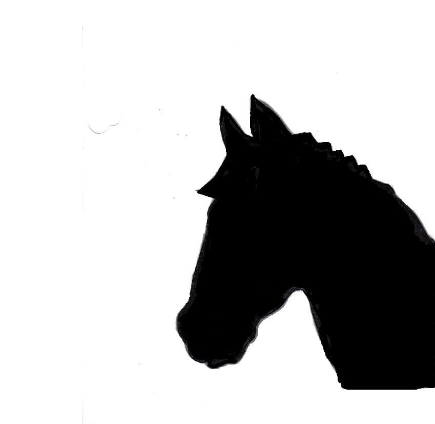 Printable Easy Horse Stencil